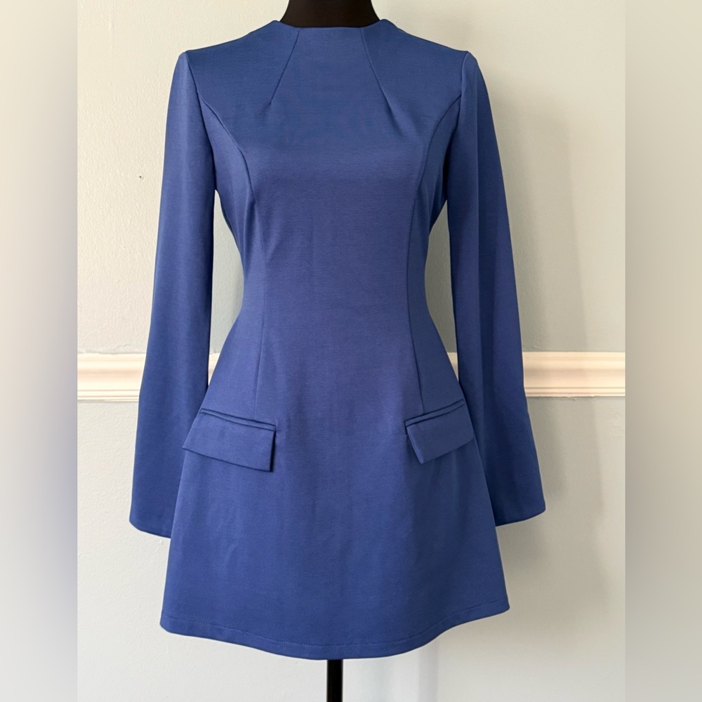 Elegant Blue Women's Dress